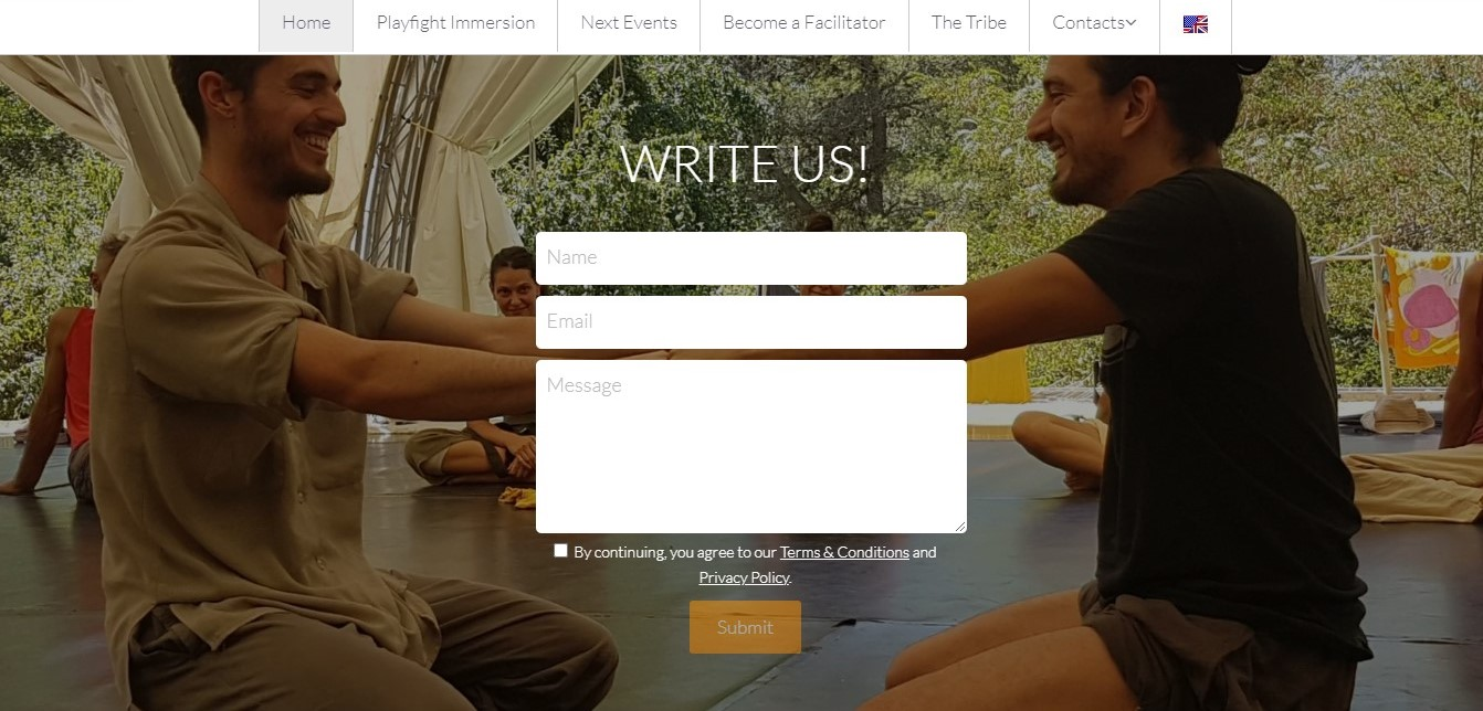 Dance Website Contact Section Dance Website Contact Section